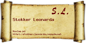 Stokker Leonarda névjegykártya